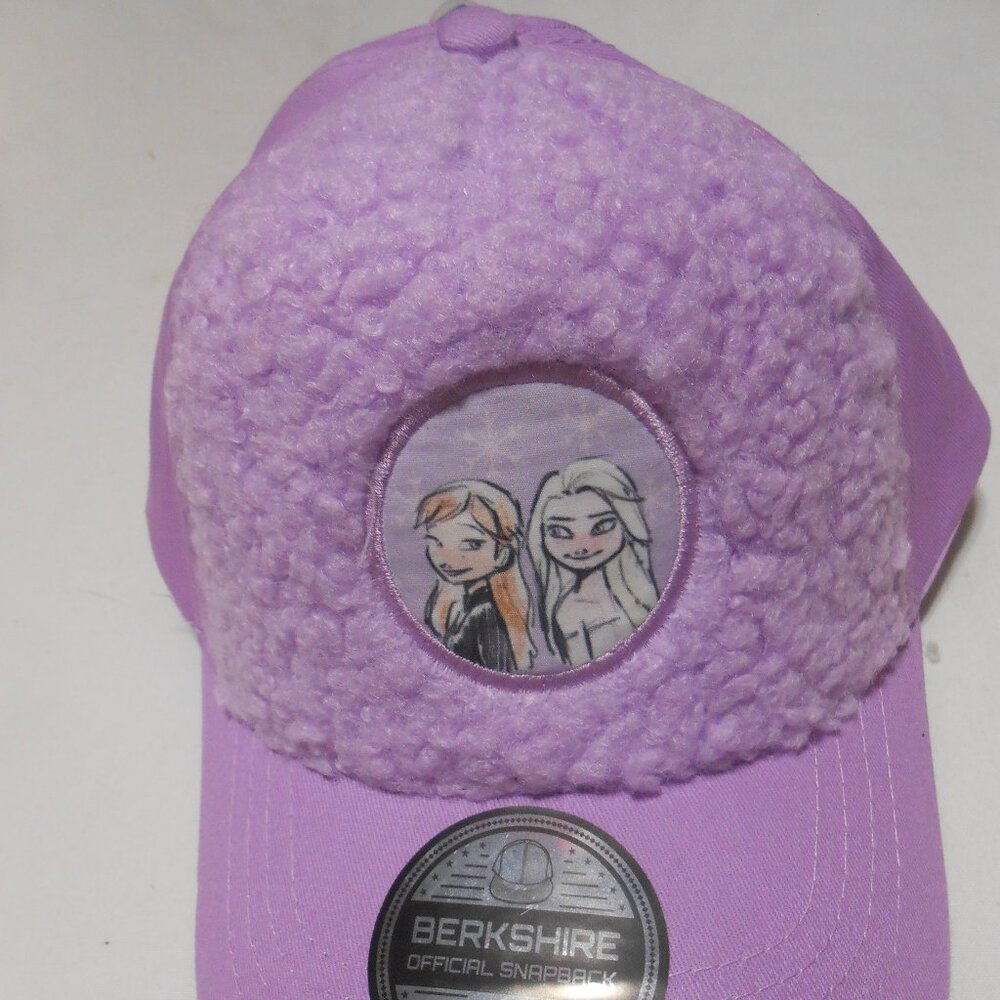 NEW DISNEY FROZEN PURPLE BERKSHIRE OFFICIAL SNAPBACK HAT BASEBALL CAP ELSA ANNA
